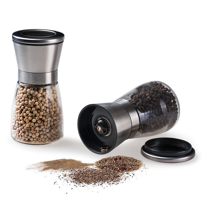 Deiss Pro Salt and Pepper Mill Set with Adjustable Ceramic Rotor