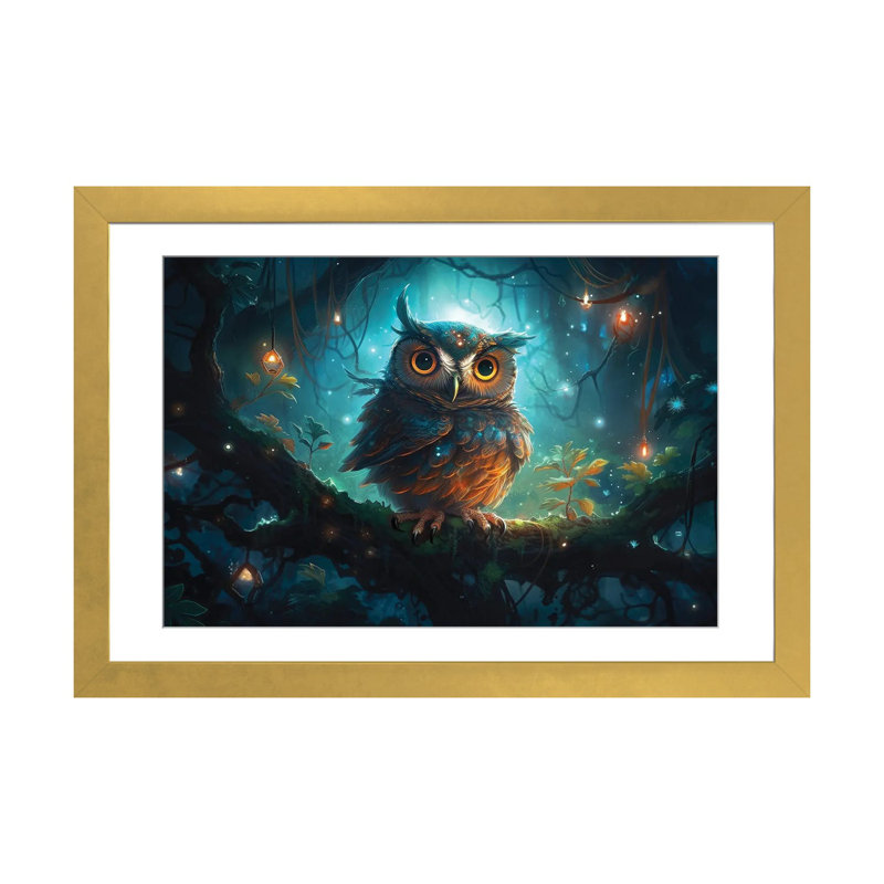 Cosmo, Gold Open Corner Frame Paper, 24" H x 32" W x 1" D