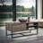 Oak & Black Finish Coffee Table