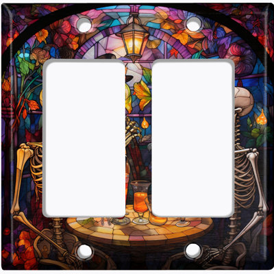 Figurine murale d'Halloween festive squelette Halloween