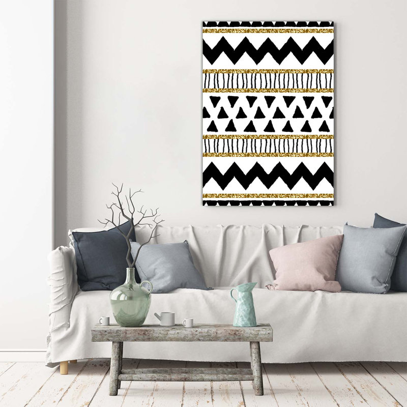 Ethnic Background - Wrapped Canvas Print