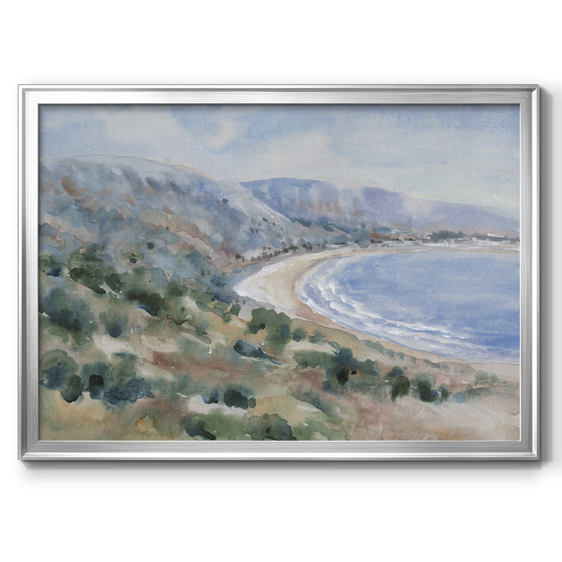 «Coastal Mist II», reproduction sur toile, Argent, H 18 po x l 26 po x P 1,5 po