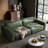 Green Genuine Leather Modular Sofa cushion couch-1984569802-1984569801-1984569803