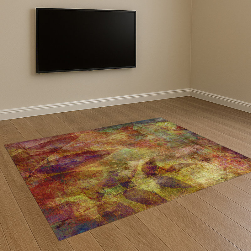 Abstract Area Rug, Rectangle 90 x 150 cm