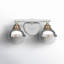 Kyoto 2 Light Seeded Dimmable Vanity Light