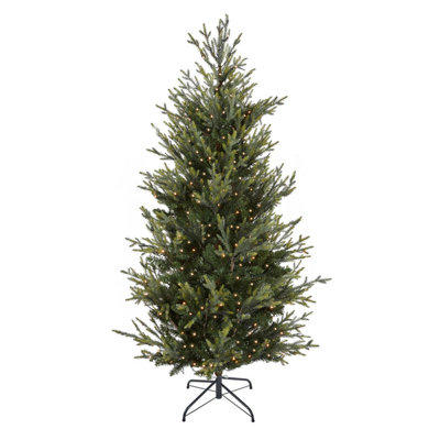 72cm H Lighted Artificial Spruce Christmas Tree