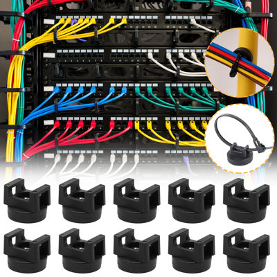 fixed base 10pc Magnetic Cable Zips Tie Base