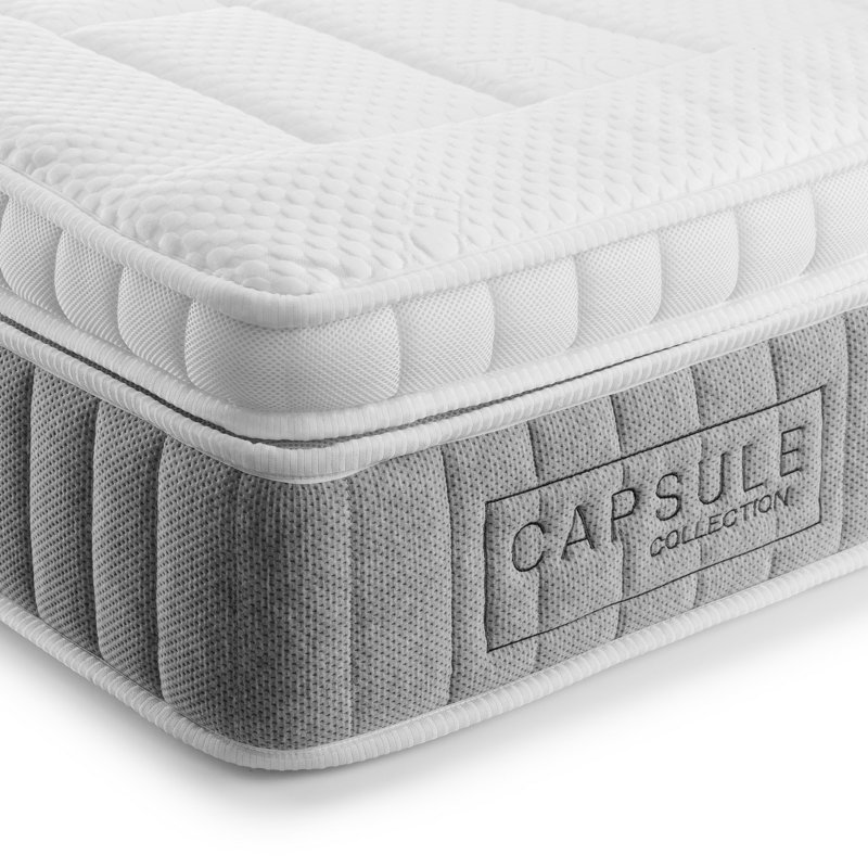 Luyen Upholstered Ottoman Storage Bed with Mattress, Double (4'6)