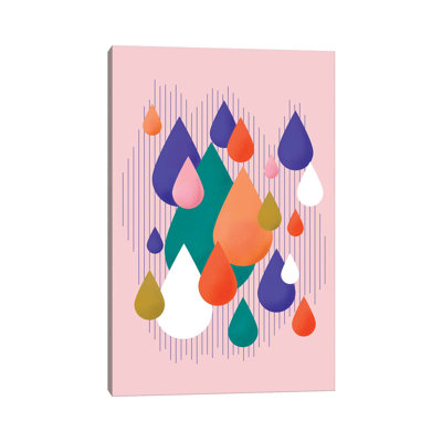 Colorful Rain Drops by Show Me Mars - Gallery-Wrapped Canvas Giclée on Canvas