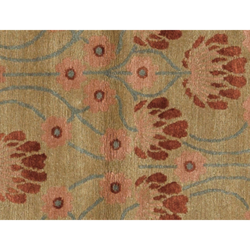 Hand Knotted Area Rug in Camel