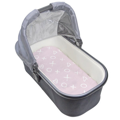 No Pattern Cotton Fitted Bassinet Sheet