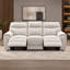 Ensemble de salon inclinable Maddox 3 pièces en tissu texturé avec canapé, causeuse, fauteuil et porte-gobelets dissimulés-1380343601-1380343607
