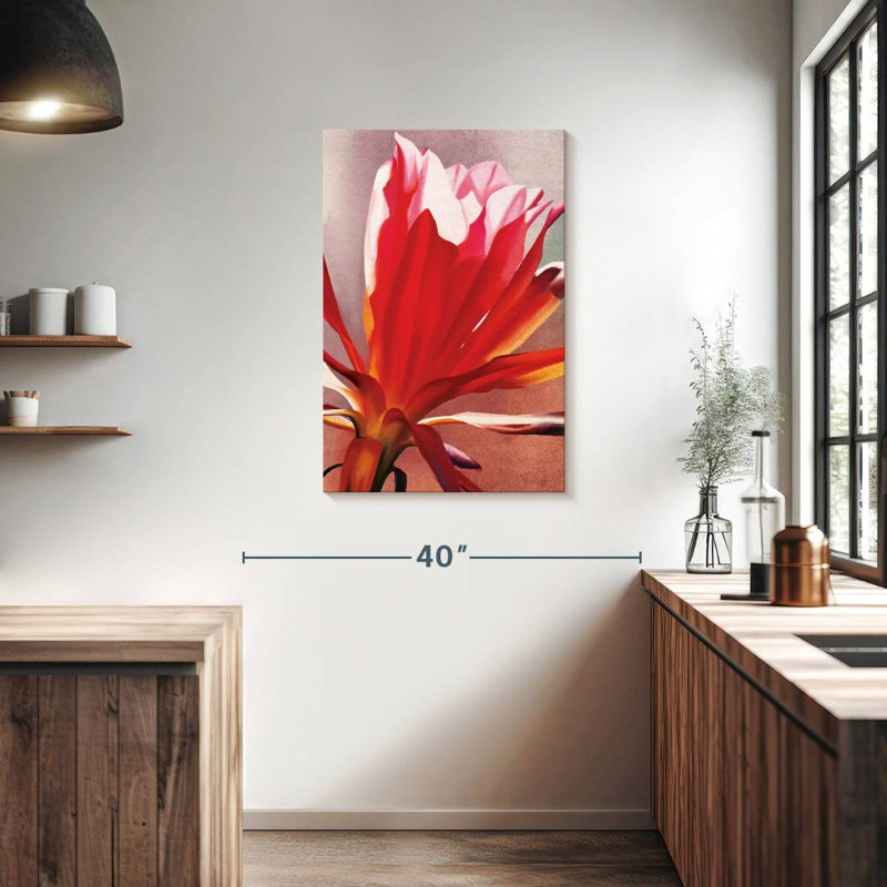 Harnek Red Flower, 36" H x 24" W