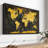 " Refined Gold World Map Canvas Print "-101456769