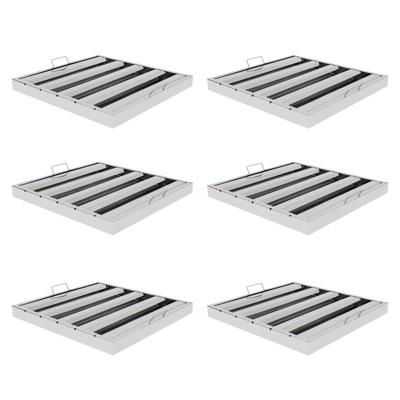 6 pièces filtre de hotte 19,5 po en acier inoxydable