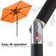Parasol de marché avec lumières solaires à DEL, inclinaison et manivelle Cutshall-1995405500-1931859106