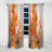 Orange Brown Shattered Realities - Cubism Blackout Abstract Curtain - 1 Panel-107809015