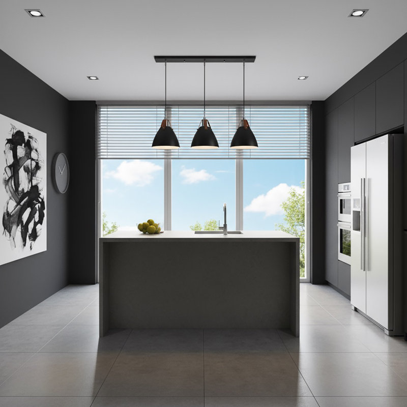  Îlot 3 lumières noir