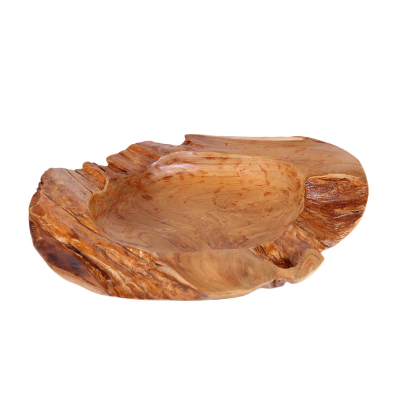 Solid Wood Decorative Bowl