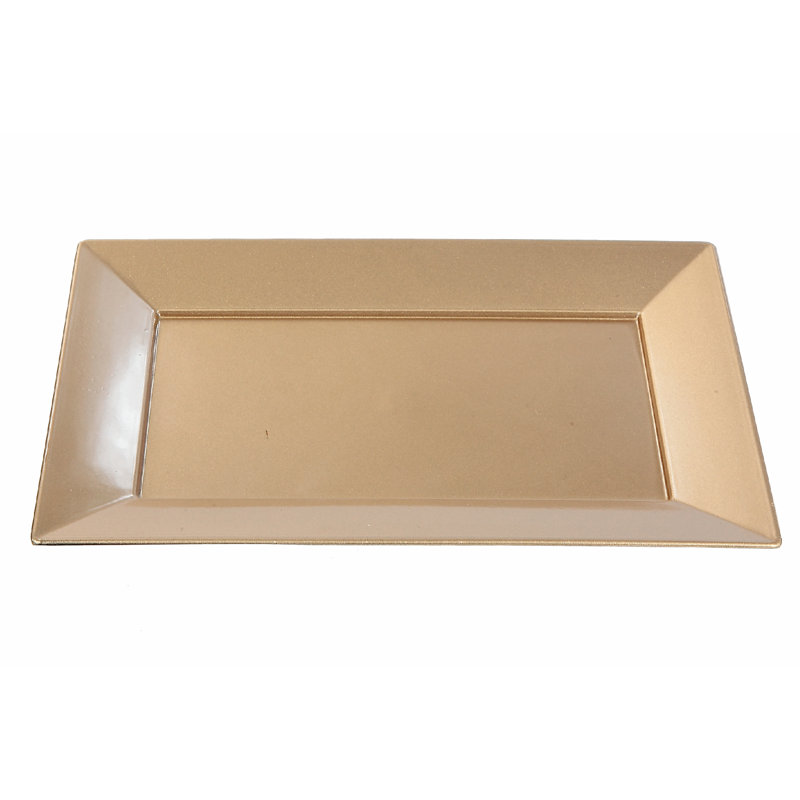 Plateau de service (lisse) (rouge) (8 x 12) - ensemble de 2, Rouge
