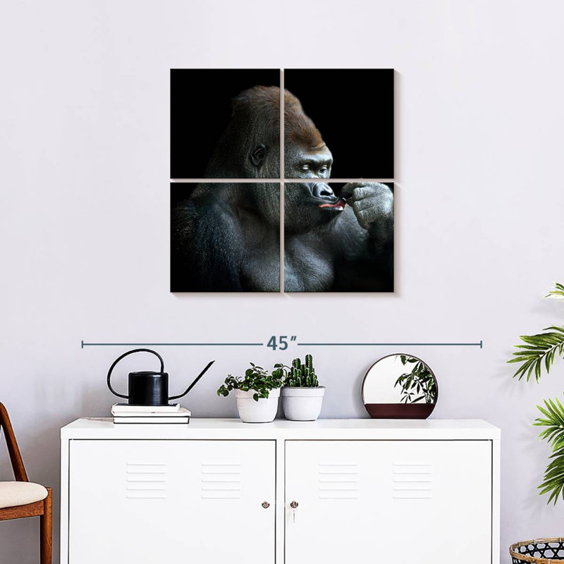 Brampt Relaxing Gorilla, 26'' H x 26'' W