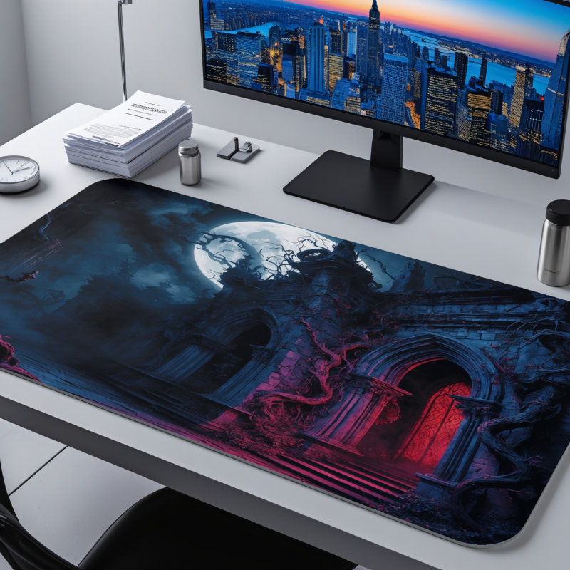 Polyester Desk Pad, 14.4x12.1