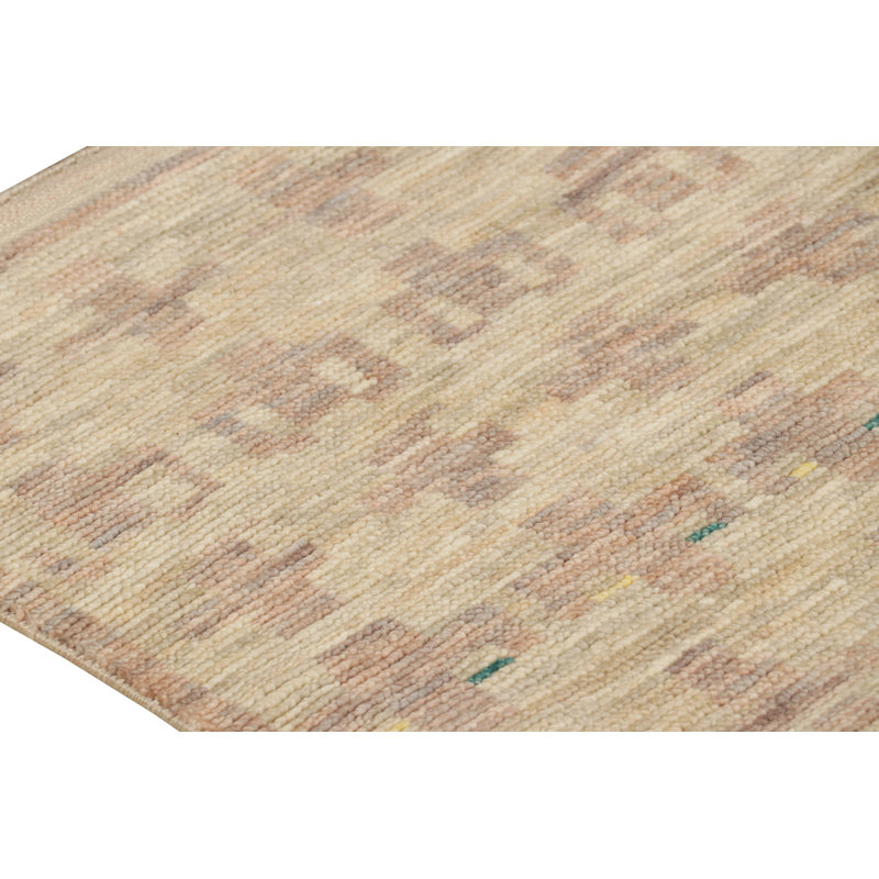 Moroccan Hand Knotted Wool Area Rug, Runner 2'6" x 10'