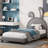 Upholstered PU Leather Platform Bed-613660209-666829895