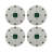 Asscher Round Beaded Placemat Smooth