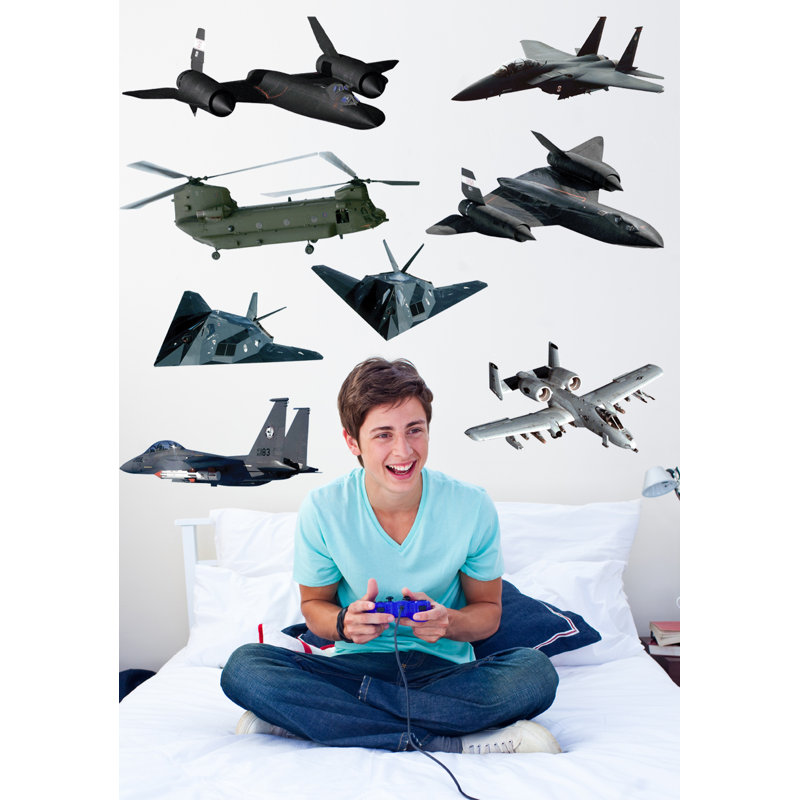 Décalcomanie murale multi-pack ii Military Aircraft