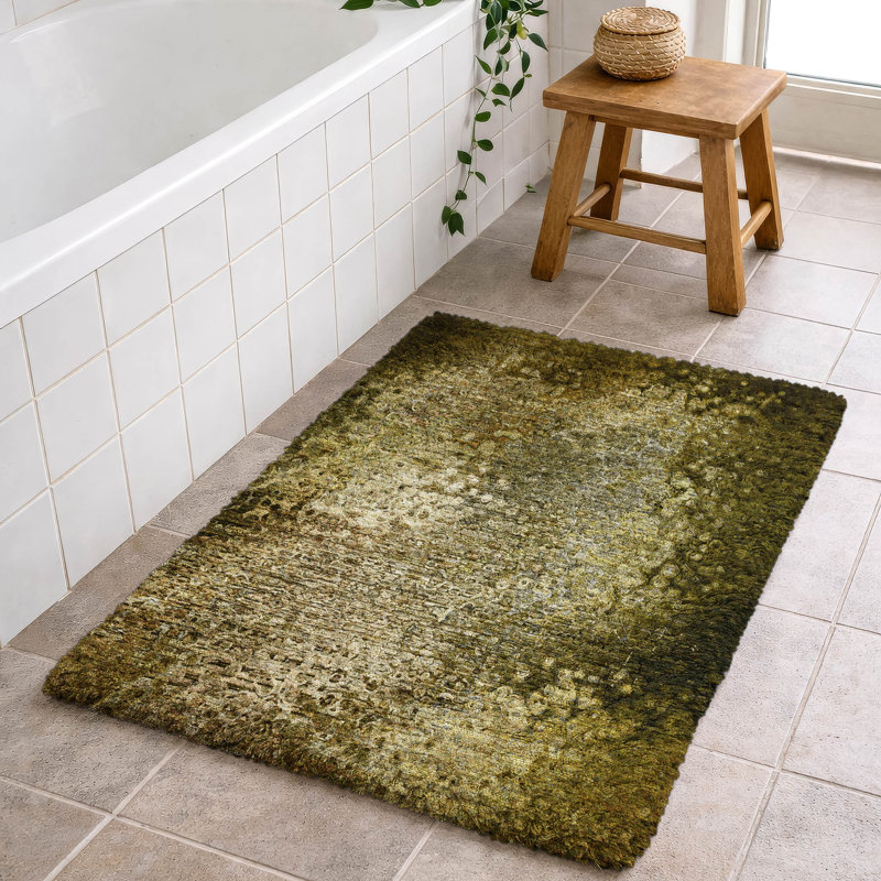Tapis à poil long de qualité supérieure lavable à la machine ADS565, 2'6" x 3'10", Brown