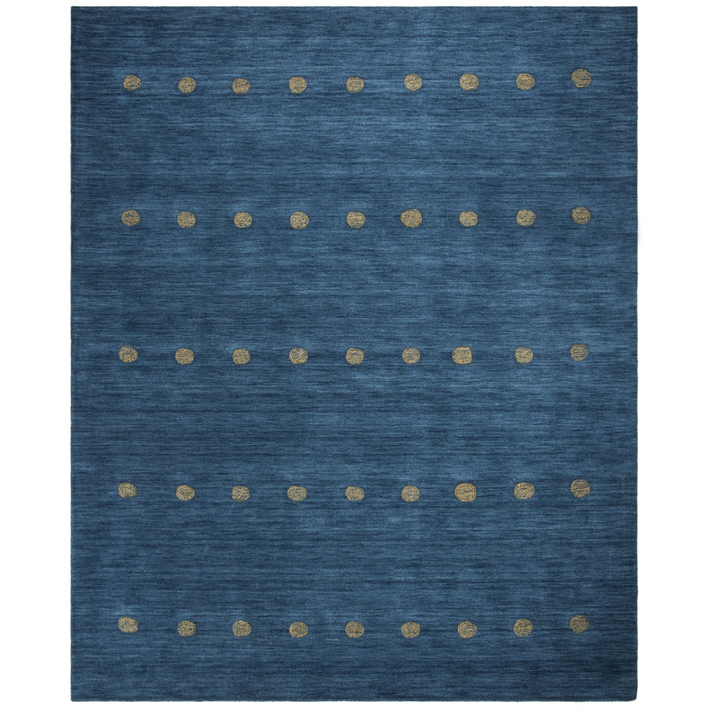 Pixley Hand Loomed Wool Polka Dots Rug, Rectangle 9' x 12'