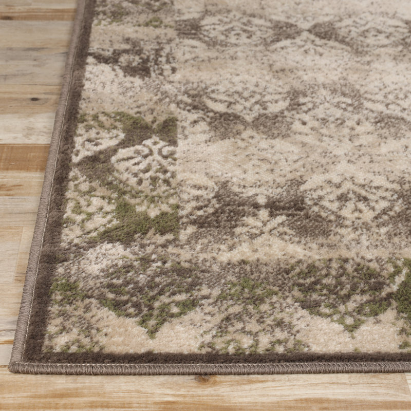Tapis d'intérieur brun à motif cachemire Adowlfe, Rectangle 2 pi x 3 pi