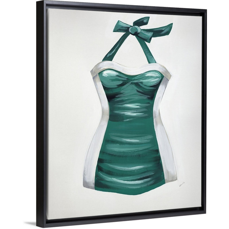 « beach couverture bingo iii », peinture sur toile, H 21,7 po x l 17,7 po x P 1,75 po, Cadre flottant noir