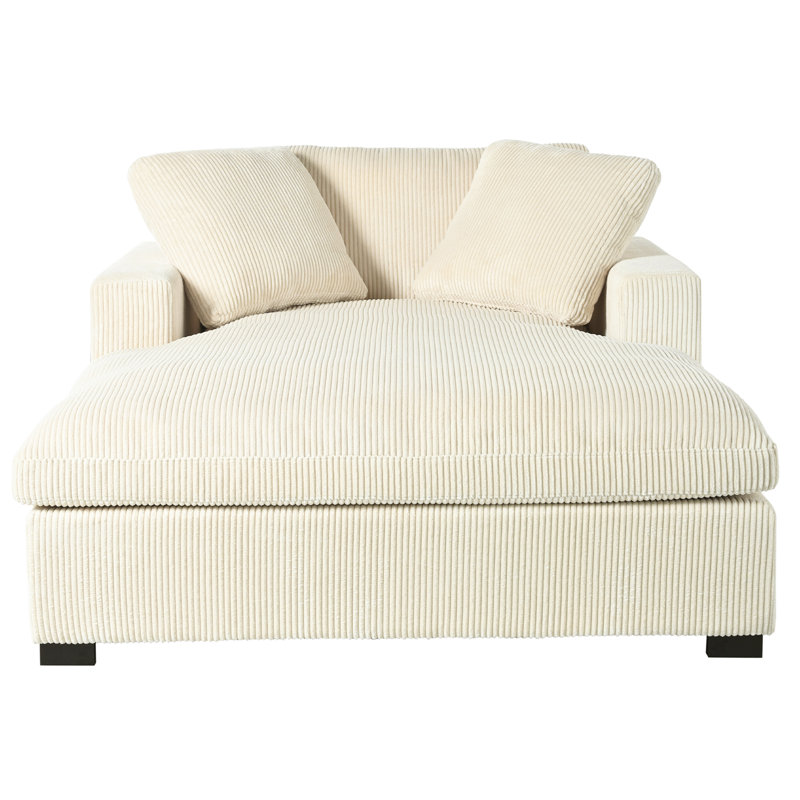 Méridienne surdimensionnée, Beige
