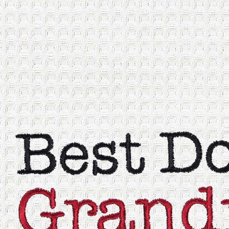 Débarbouillette gaufrée pour la cuisine et la salle de bain Dog Grandma