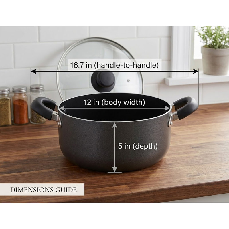 11 Qt Non-Stick Aluminum Sauce Pot, 11 Qt
