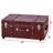 Texture Brand Designer Trunk with Wheels - Faux Leather-1412544420