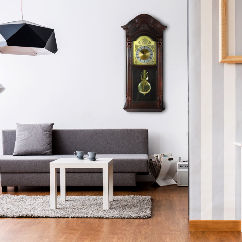 Solid + Manufactured Wood Wall Clock
