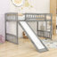 Lit mezzanine en bois simple avec glissoire Enguerrand-2078723825