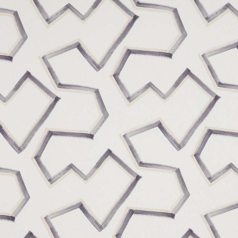 Enzo Print Fabric, Graphite