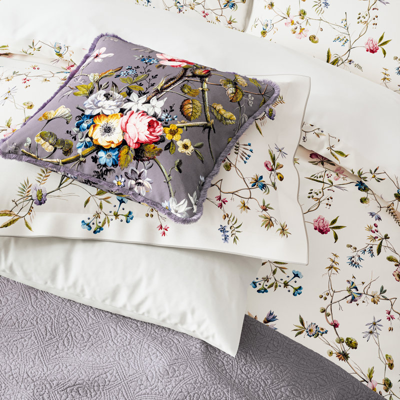 Kilburn Floral Cotton Floral Bedding with Pillowcases, Single Dovet Cover + 1 Oxford Pillowcase