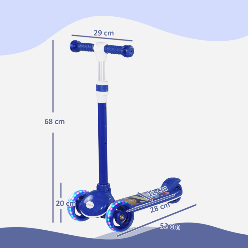 HOMCOM Scooter, Blue