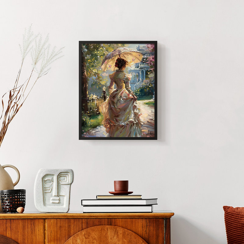 WOMEN-Lxxvi - reproduction d'art encadrée - prêt à accrocher, Noir, H 10 po x l 8 po