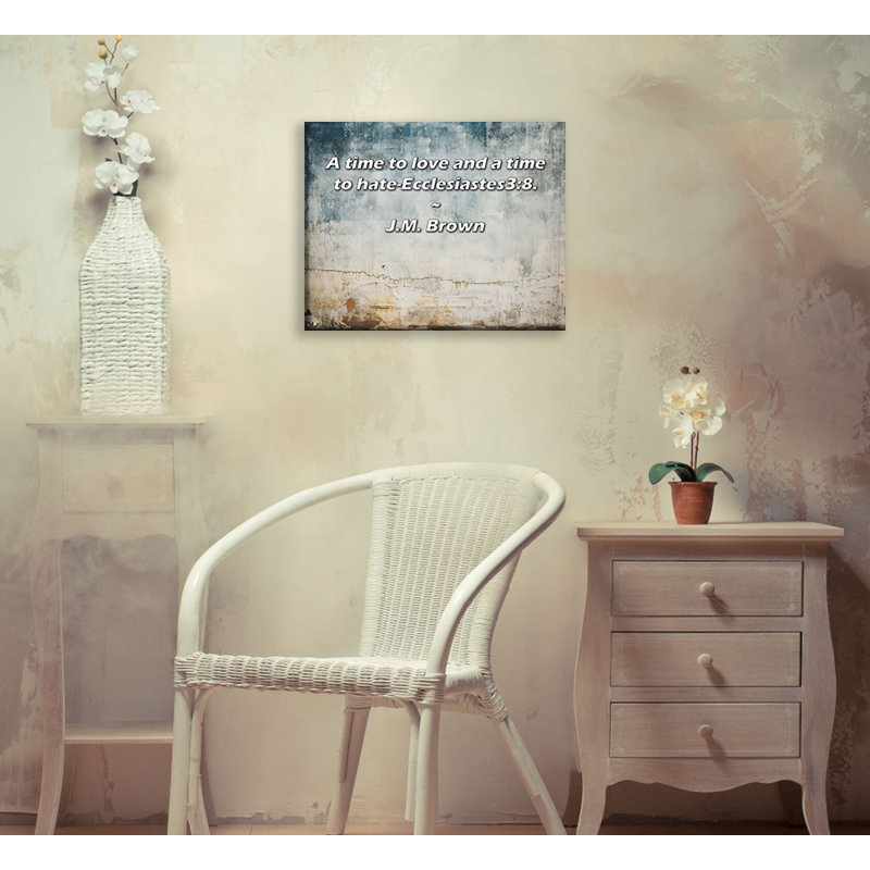 Toile tendue Artsy Quote par J.M. Brown, H 13 po x l 18 po