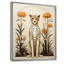 Guépard beige et vert du milieu du siècle - Art mural guépard-1053709277-1034436547