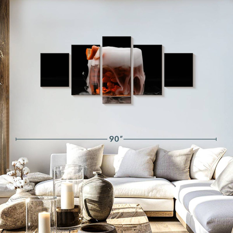 Dry Ice Cocktail, 30" H x 68" W