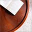 Table basse ronde de 30,71 po avec rangement dissimulé