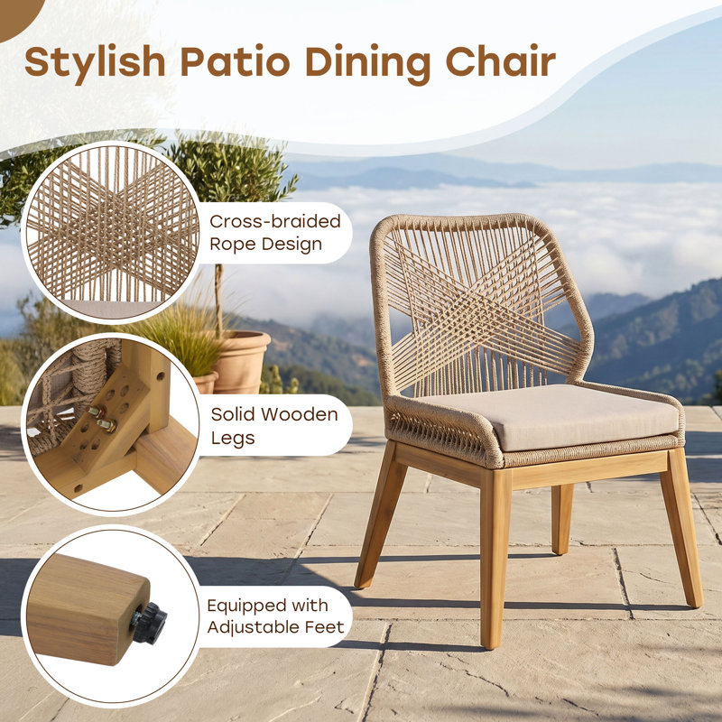 Chaises de salle à manger avec coussins Delmarco, Chaise d'appoint