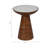 20" Marble Top Side Table with Solid Wood Base – Modern Accent End Table for Living Room – Small Side Table for Stylish and Functional Spaces-106720809-106720811